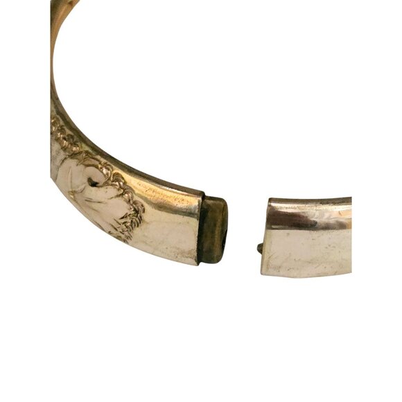 Antique Signed Finberg MFG Elaborate Design Bangle Bracelet (A7402) - Picture 4 of 6